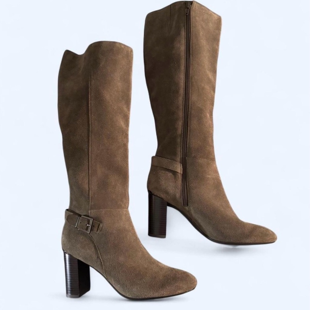 Bandolino Brown Suede Knee-High Boots